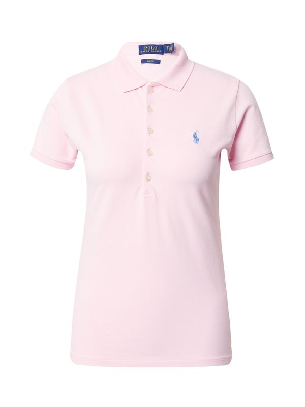 Polo Ralph Lauren Polo Ralph Lauren Тениска 'Julie'  светлосиньо / бледорозово
