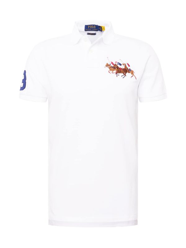 Polo Ralph Lauren Polo Ralph Lauren Тениска  кралско синьо / кафяво / светлочервено / бяло