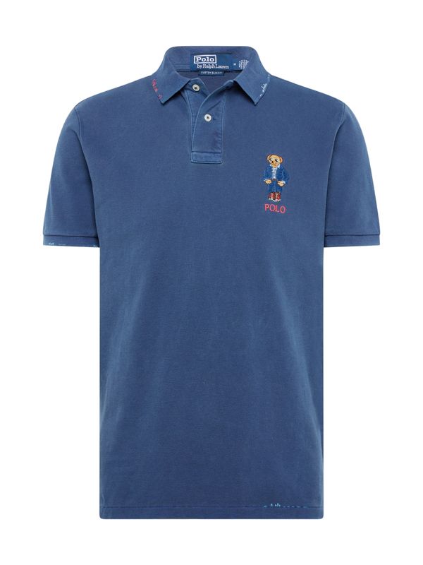 Polo Ralph Lauren Polo Ralph Lauren Тениска  нейви синьо / светлокафяво / червено / бяло