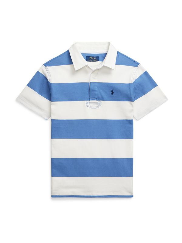 Polo Ralph Lauren Polo Ralph Lauren Тениска 'RUGBY'  син деним / бяло