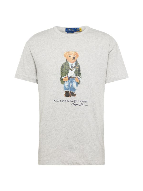 Polo Ralph Lauren Polo Ralph Lauren Тениска  син деним / светлокафяво / сив меланж / зелено