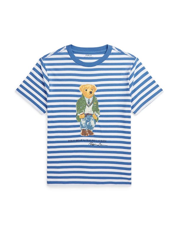 Polo Ralph Lauren Polo Ralph Lauren Тениска  синьо / кафяво / капучино / бяло