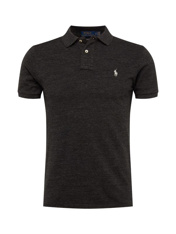 Polo Ralph Lauren Polo Ralph Lauren Тениска  сребърно сиво / черен меланж