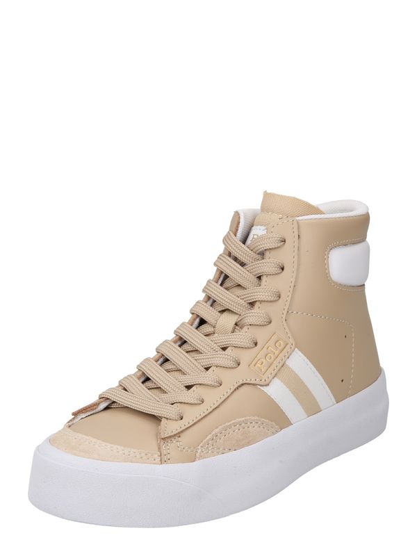 Polo Ralph Lauren Polo Ralph Lauren Високи маратонки  тъмнобежово / мръсно бяло