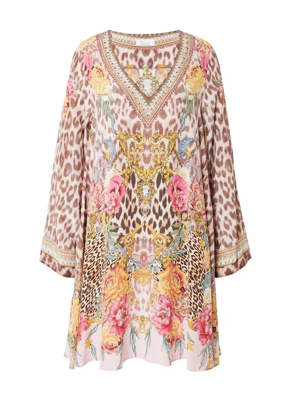 PRINCESS GOES HOLLYWOOD PRINCESS GOES HOLLYWOOD Плажна рокля  шоколад / жълто / розово / бледорозово