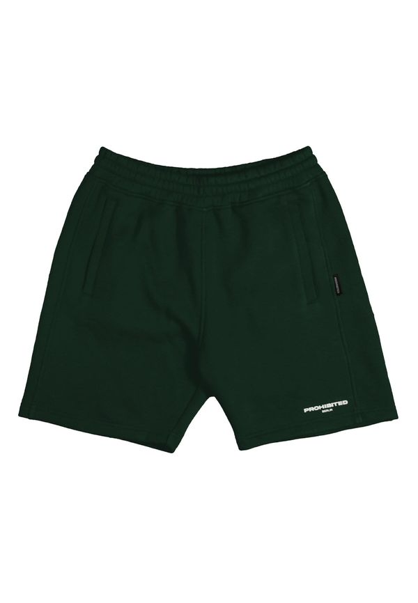 Prohibited Prohibited Панталон  тъмнозелено / бяло