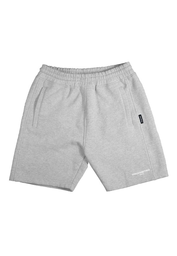 Prohibited Prohibited Спортен панталон  сив меланж / бяло