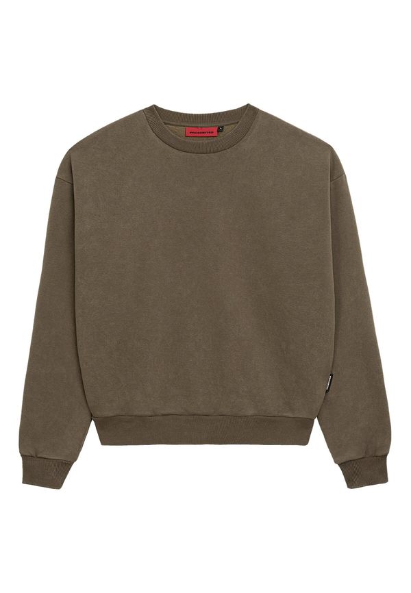 Prohibited Prohibited Суичър  кафяв меланж / черно / бяло