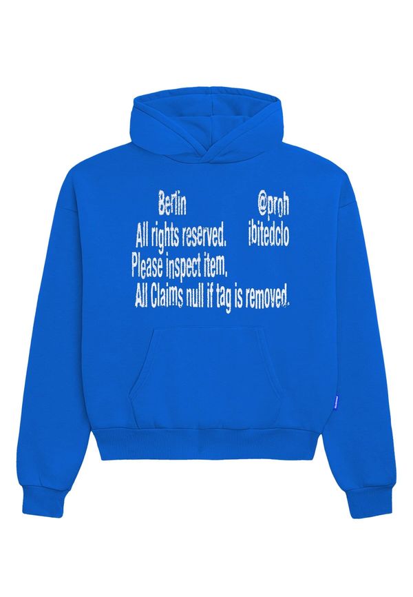 Prohibited Prohibited Суичър  нейви синьо / бяло