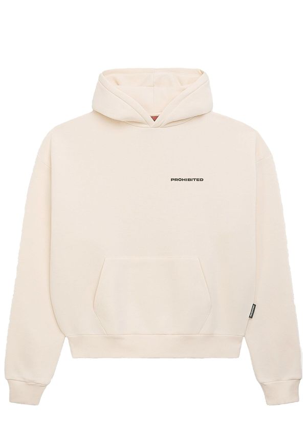 Prohibited Prohibited Суичър 'Prohibited'  кремаво / черно