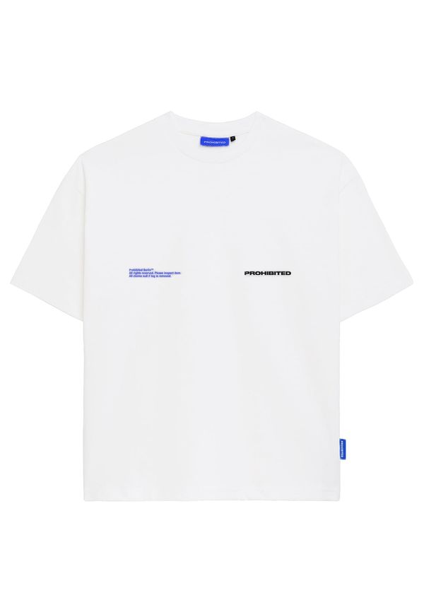 Prohibited Prohibited Тениска 'Abstract'  кобалтово синьо / черно / бяло