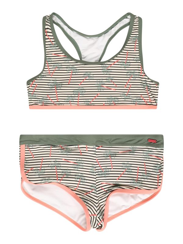 PROTEST PROTEST Спортна плажна мода 'Tyra'  каки / праскова / черно / бяло