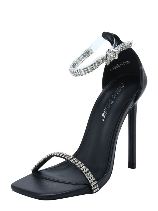 Public Desire Public Desire Сандали с каишка 'JEMMA'  черно / сребърно