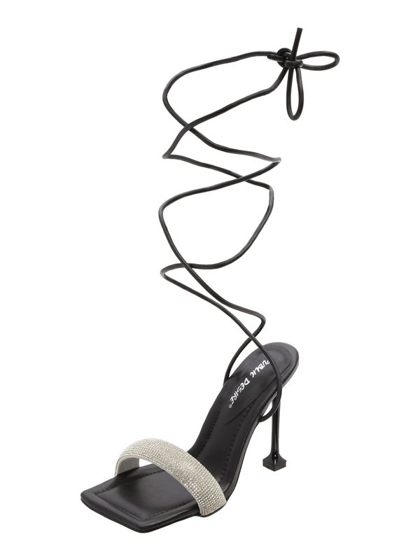 Public Desire Public Desire Сандали с каишка 'JENNER'  черно / сребърно / прозрачно