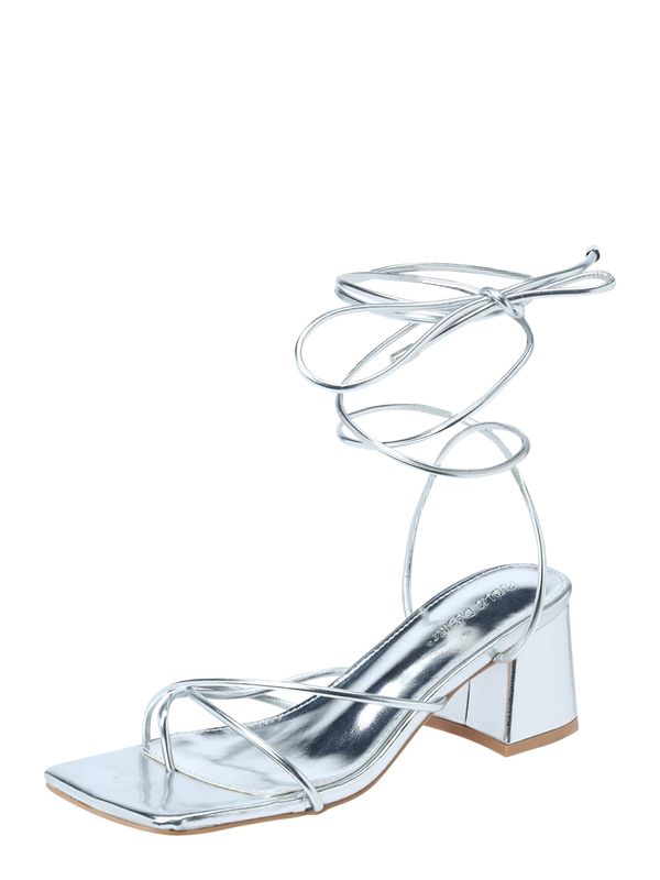 Public Desire Public Desire Сандали с разделител за пръстите 'AERIN'  сребърно