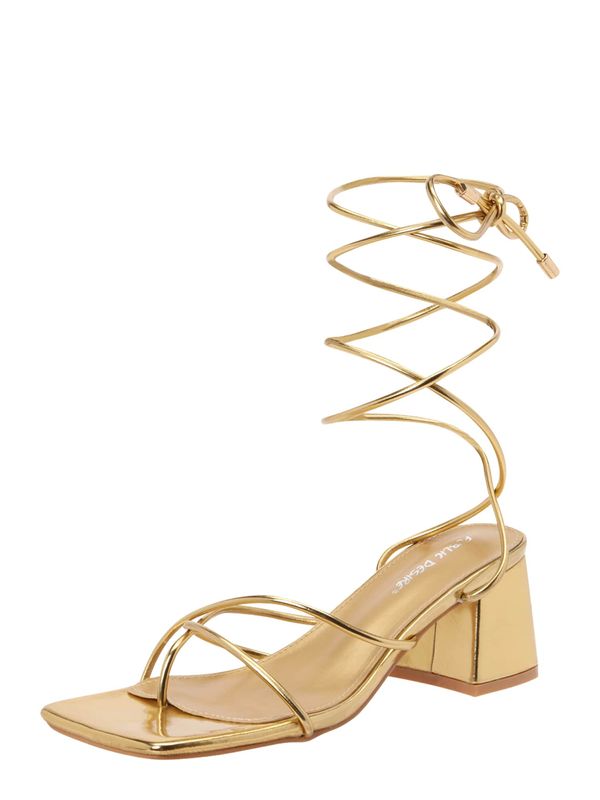 Public Desire Public Desire Сандали с разделител за пръстите 'AERIN'  злато