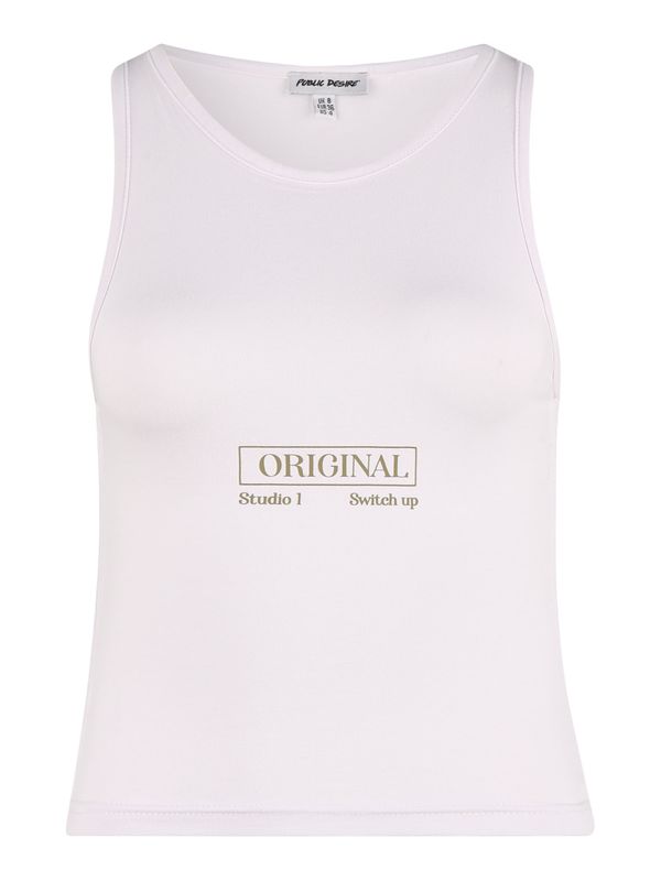 Public Desire Public Desire Топ  брокат / бяло