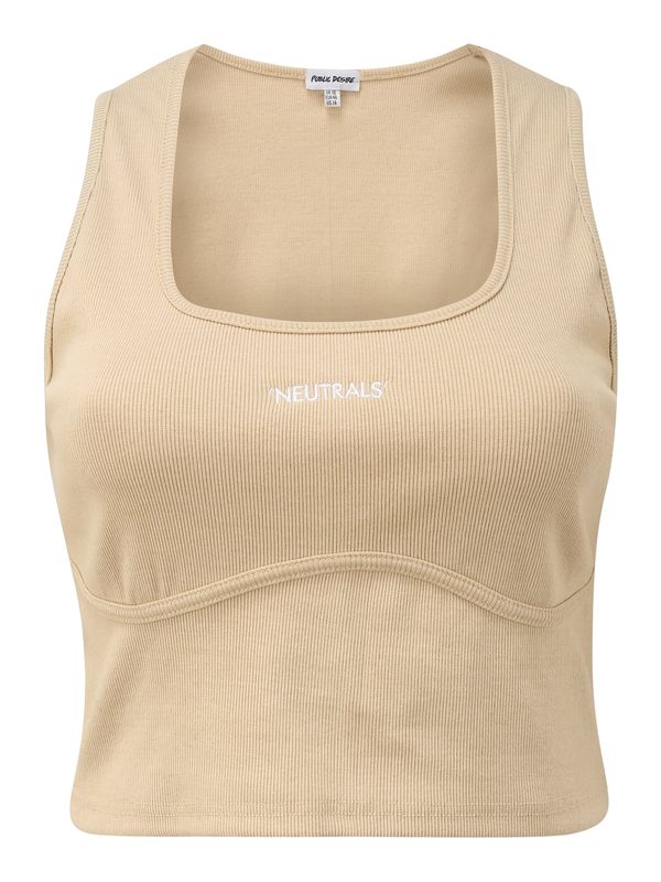 Public Desire Public Desire Топ  светлобежово / бяло