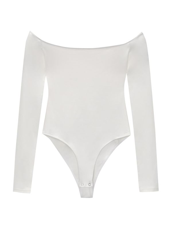 Pull&Bear Pull&Bear Блуза боди  бяло