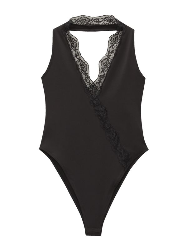 Pull&Bear Pull&Bear Блуза боди  черно