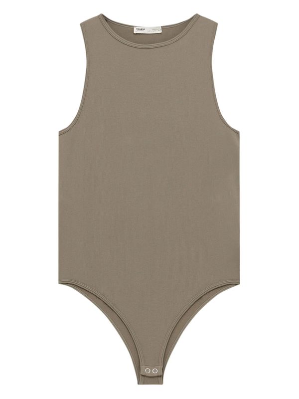 Pull&Bear Pull&Bear Блуза боди  кафяво