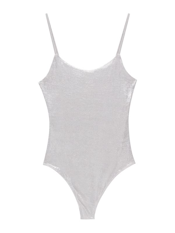 Pull&Bear Pull&Bear Блуза боди  сребърно