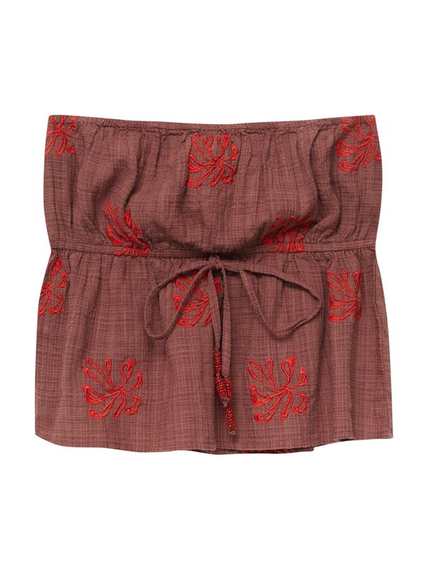 Pull&Bear Pull&Bear Блуза  боровинка / червено