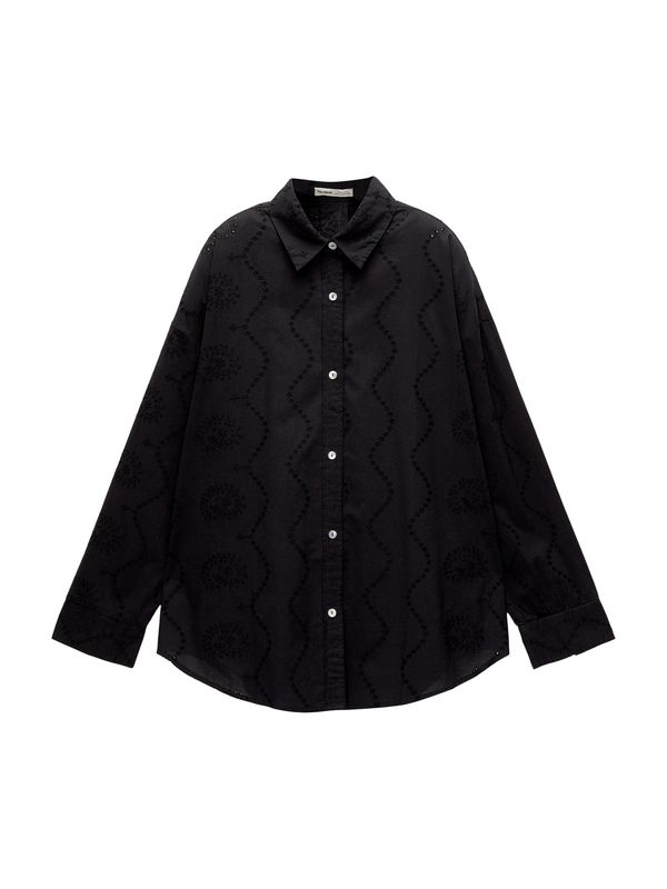 Pull&Bear Pull&Bear Блуза  черно