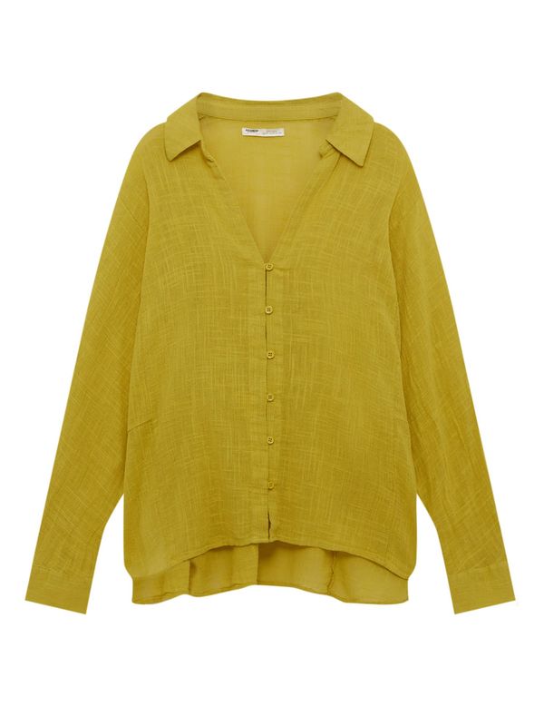 Pull&Bear Pull&Bear Блуза  горчица