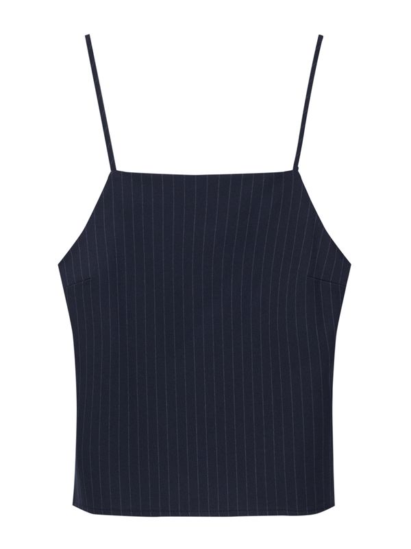 Pull&Bear Pull&Bear Блуза  морскосиньо / опушено синьо