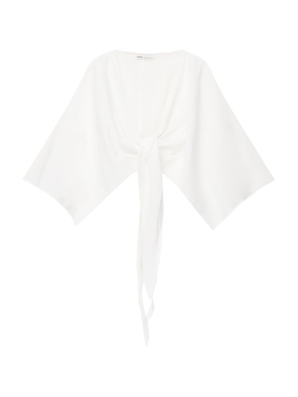 Pull&Bear Pull&Bear Блуза  мръсно бяло