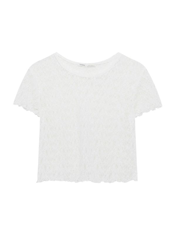 Pull&Bear Pull&Bear Блуза  мръсно бяло