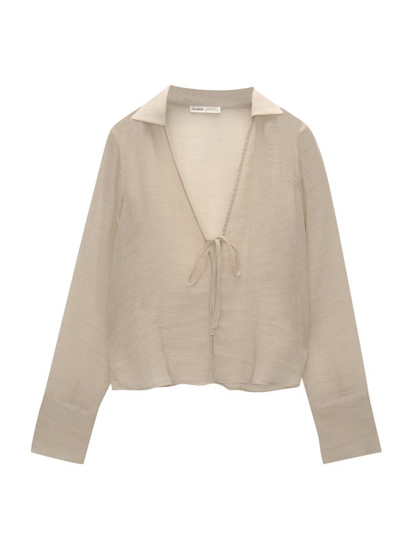 Pull&Bear Pull&Bear Блуза  пастелно зелено