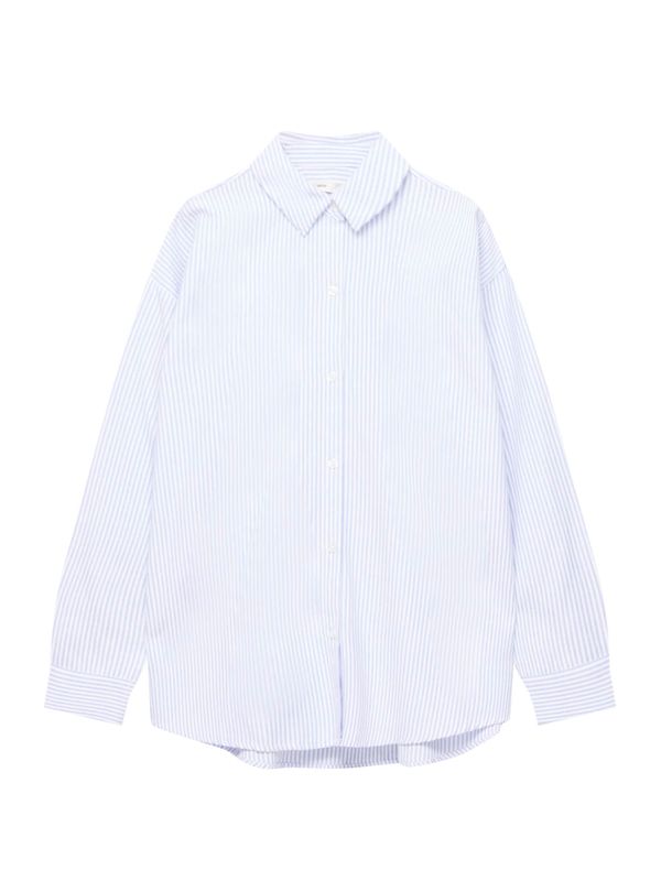 Pull&Bear Pull&Bear Блуза  синьо / бяло