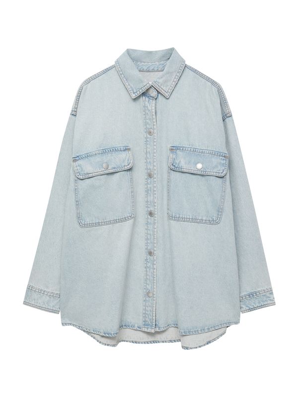 Pull&Bear Pull&Bear Блуза  светлосиньо