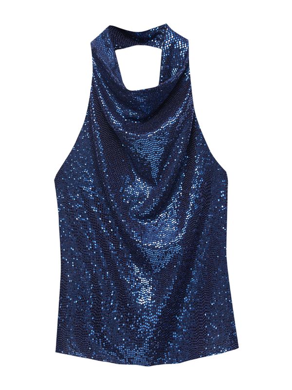 Pull&Bear Pull&Bear Блуза  ултрамарин синьо