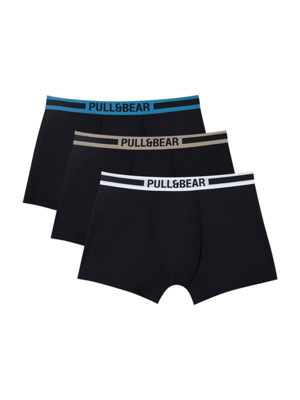Pull&Bear Pull&Bear Боксерки  циан / мока / черно / бяло