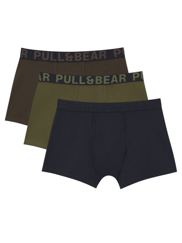 Pull&Bear Pull&Bear Боксерки  нейви синьо / кафяво / каки