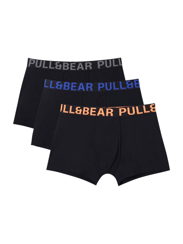 Pull&Bear Pull&Bear Боксерки  синьо / сиво / оранжево / черно