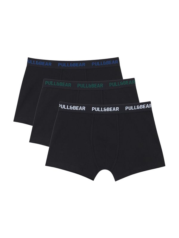 Pull&Bear Pull&Bear Боксерки  синьо / зелено / черно / бяло