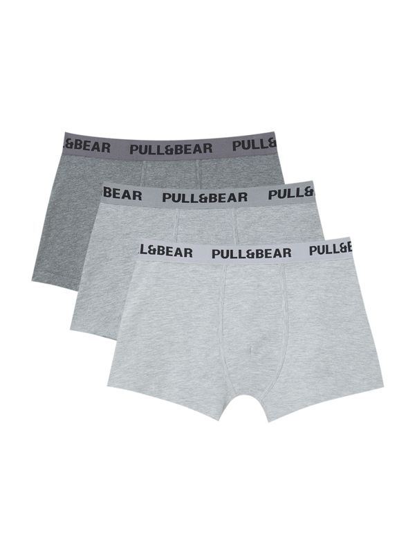 Pull&Bear Pull&Bear Боксерки  сиво / светлосиво / черно