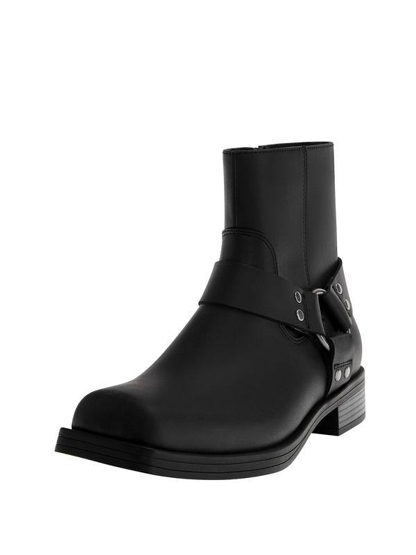 Pull&Bear Pull&Bear Боти  черно / сребърно