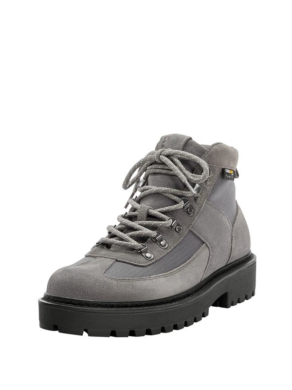 Pull&Bear Pull&Bear Боти с връзки  базалтово синьо / опушено синьо / черно / мръсно бяло