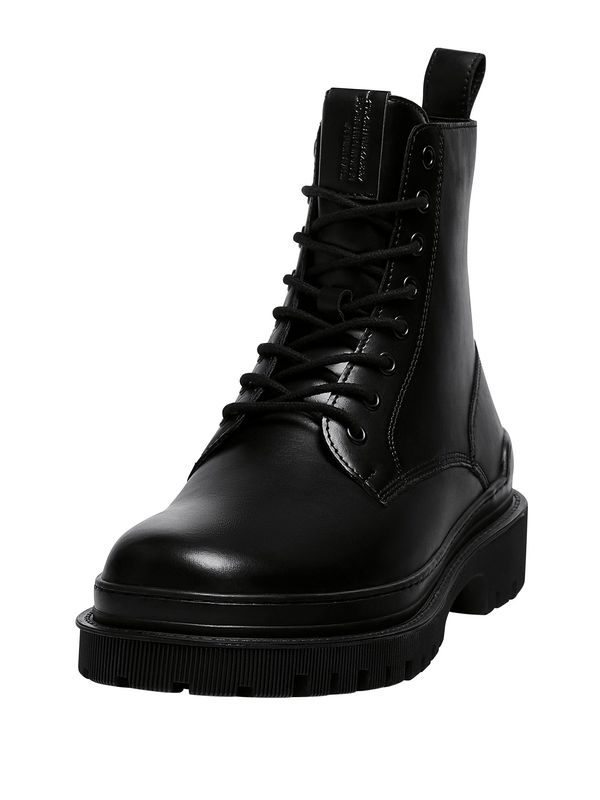 Pull&Bear Pull&Bear Боти с връзки  черно