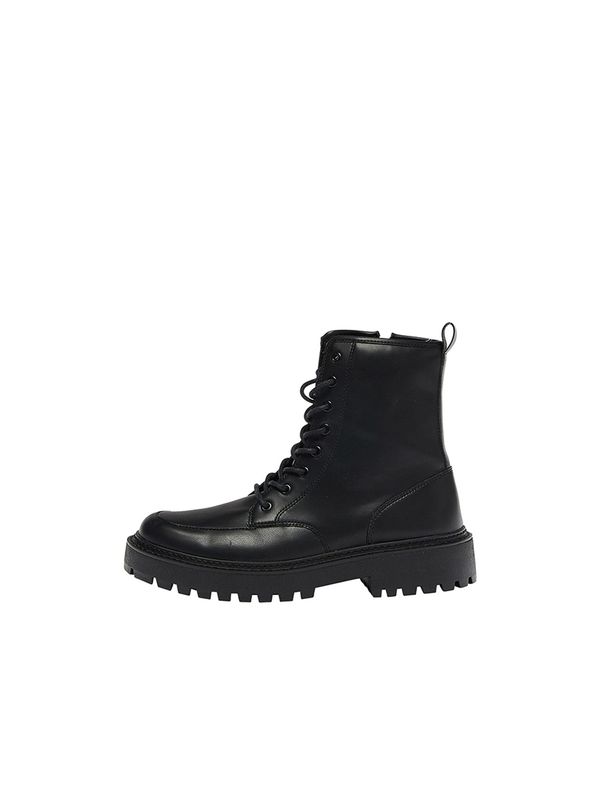 Pull&Bear Pull&Bear Боти с връзки  черно