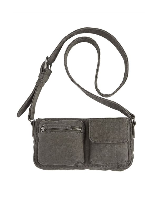 Pull&Bear Pull&Bear Чанта с презрамки  антрацитно черно