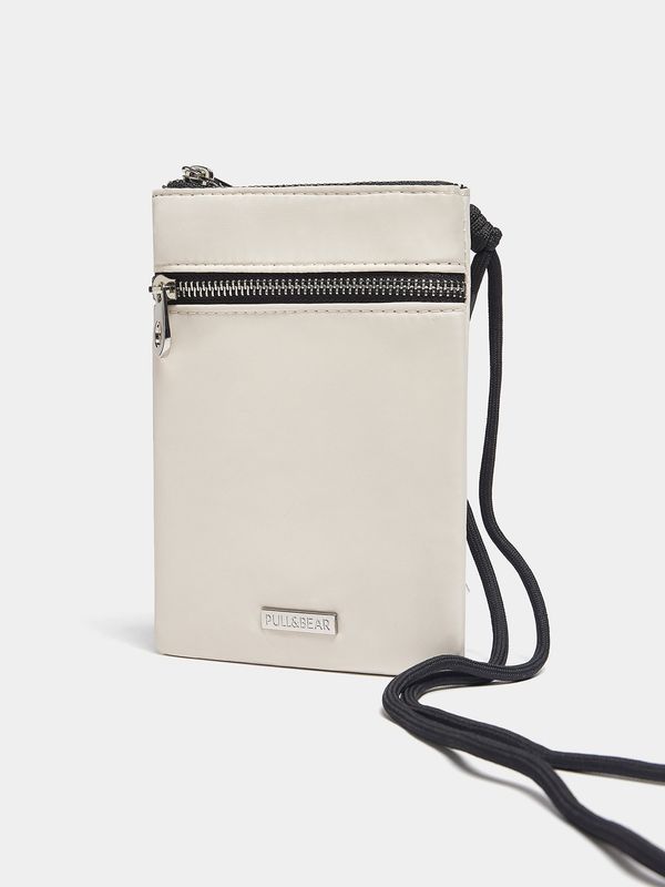 Pull&Bear Pull&Bear Чанта с презрамки  черно / бяло