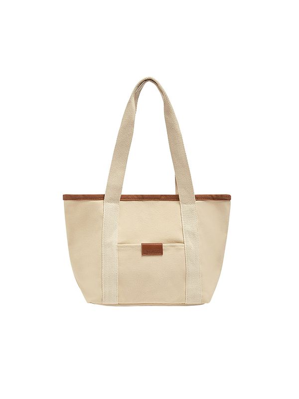 Pull&Bear Pull&Bear "Чанта тип ""Shopper"""  бежово / кафяво