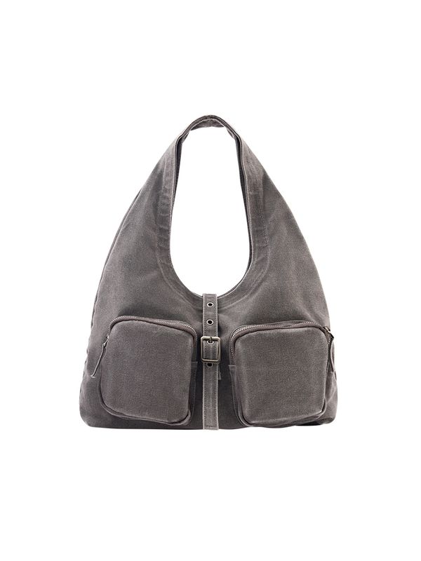 Pull&Bear Pull&Bear "Чанта тип ""Shopper"""  тъмносиво