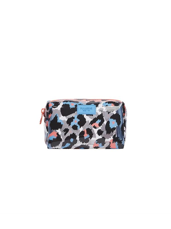 Pull&Bear Pull&Bear Чанта за козметика  светлосиньо / сиво / черно / бяло